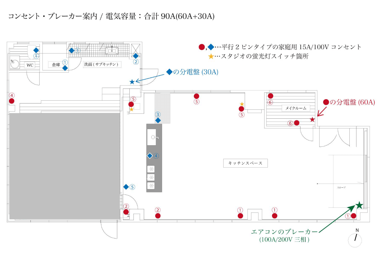 電源配置図